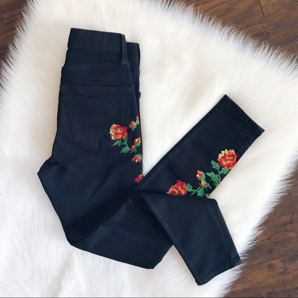 🌟SALE🌟TOPSHOP Jamie Embroidered Jeans - Picture 8 of 8